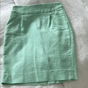 J. Crew Factory Mint Green Pencil Skirt